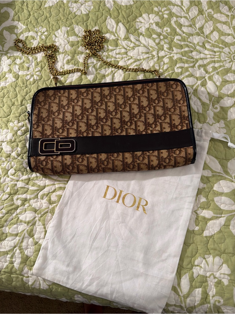 Christian Dior Oblique Monogram clutch